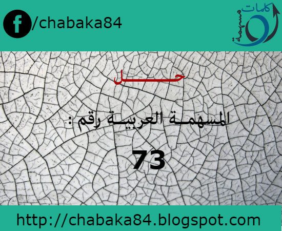 حل المسهمة العربية رقم 73